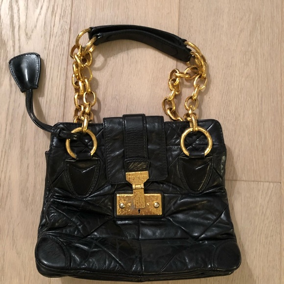 NEW WITH TAG MARC JACOBS SOLID BLACK LEATHER TOTE WORK BAG  Marc Jacob Black Leather Bag